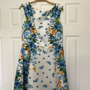 Beautiful blue and white dress